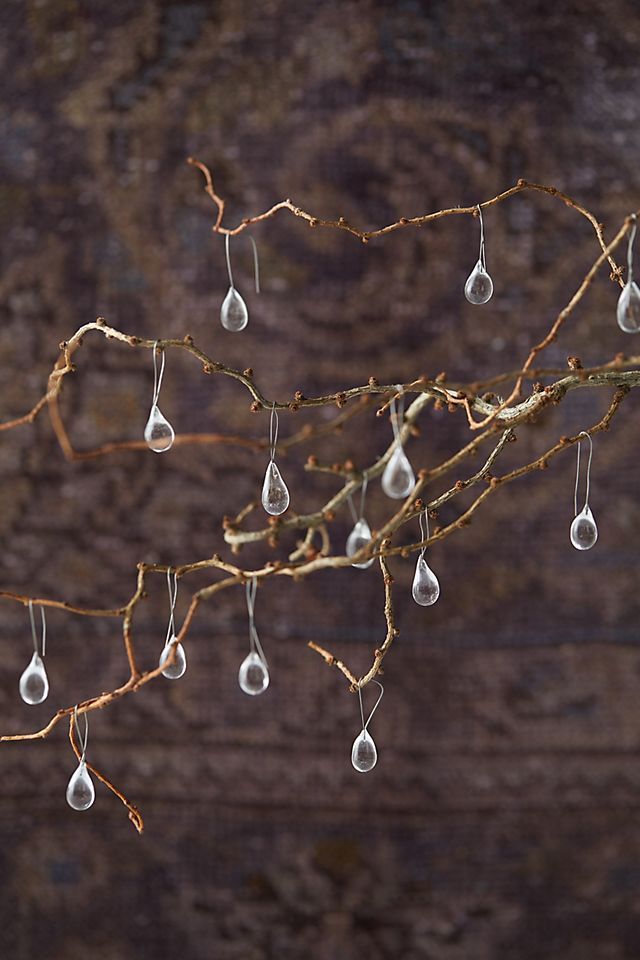 Raindrop Glass Ornaments | Anthropologie (US)