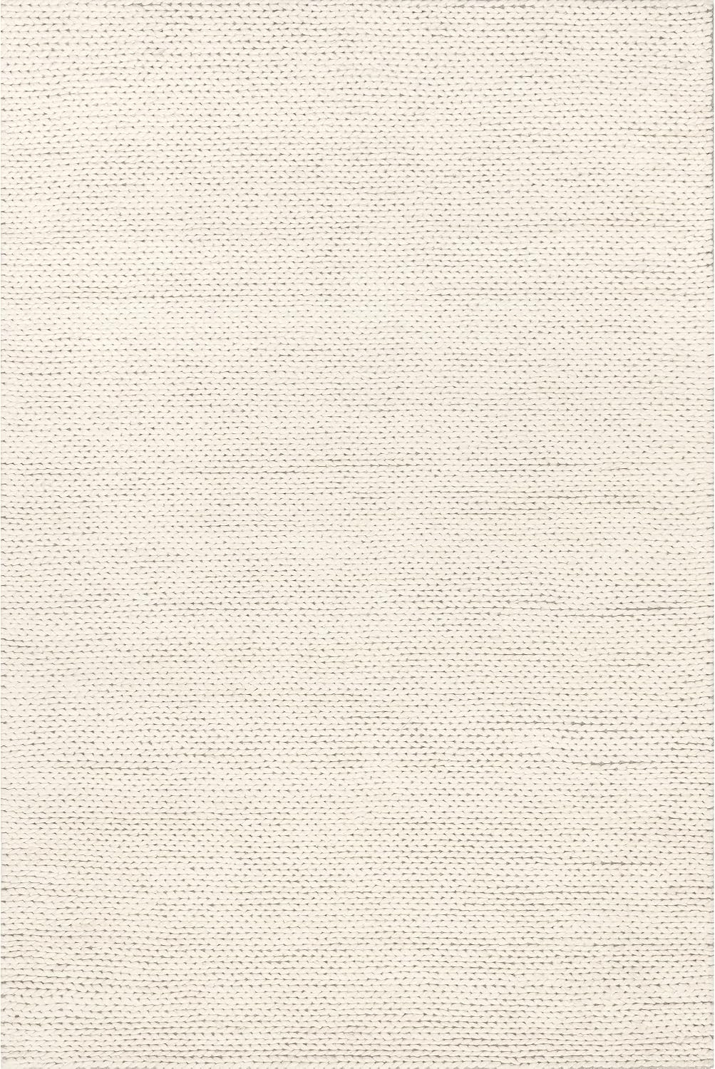 nuLOOM 8x10 Penelope Wool Braided Handmade Area Rug, Off White, Solid Rustic Farmhouse Style, For... | Amazon (US)