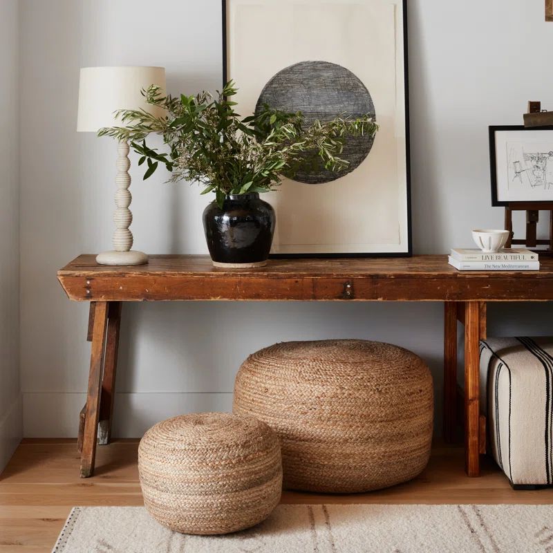 Teele Upholstered Pouf | Wayfair North America