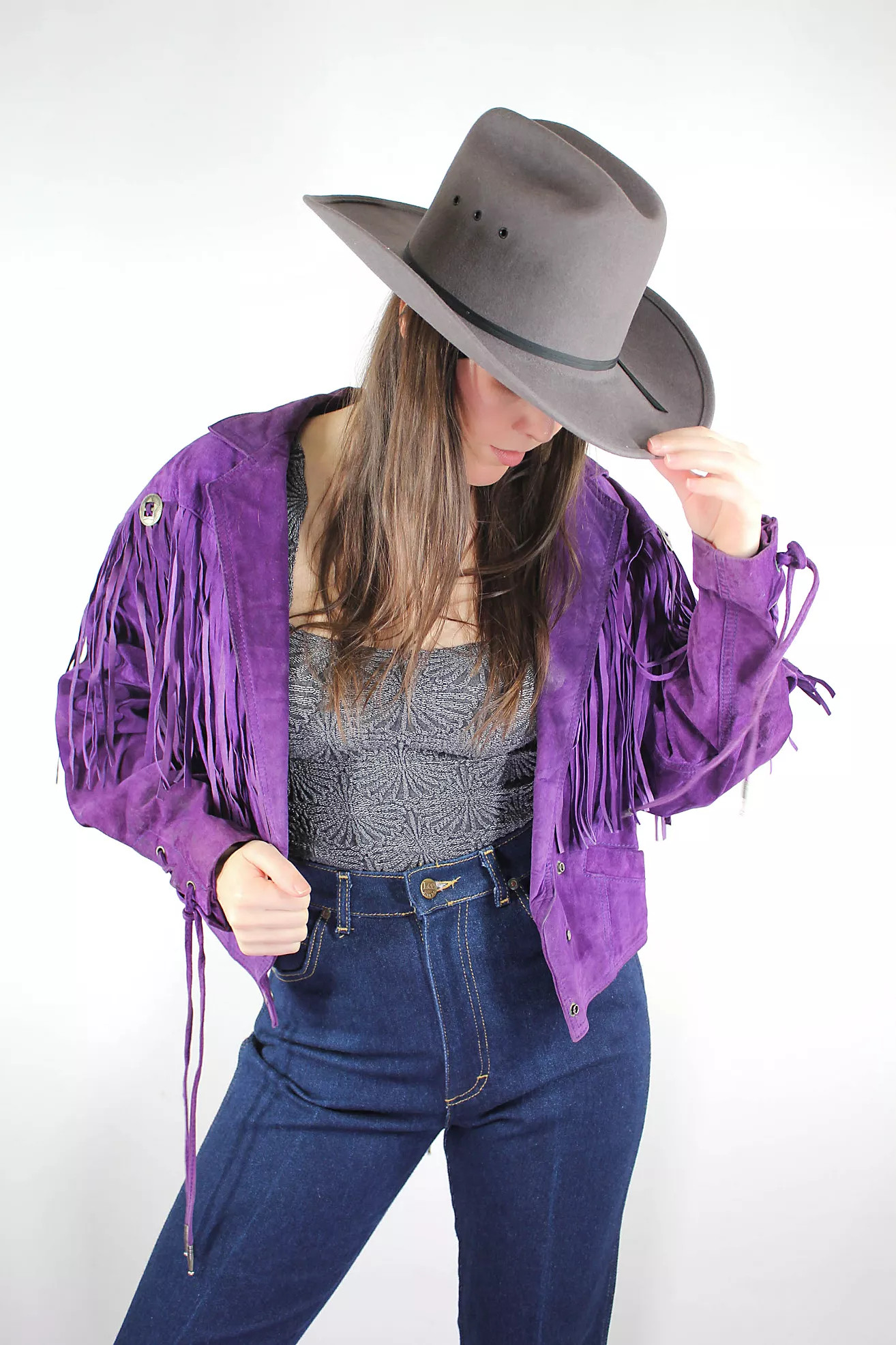 Vintage Grey Western Cowboy Hat Selected By Moons + Junes Vintage | Free People (Global - UK&FR Excluded)