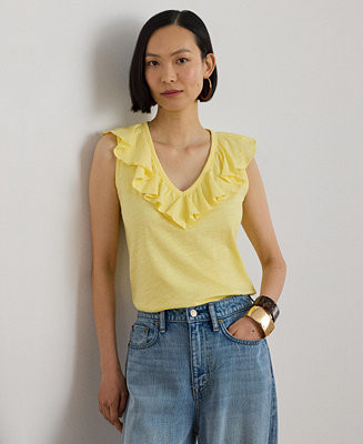 Women's Sleeveless V-Neck Top | Macy's