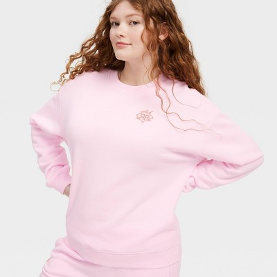 Women's Crewneck Pullover Sweatshirt Soft Pink - Roller Rabbit x Target XS | Target