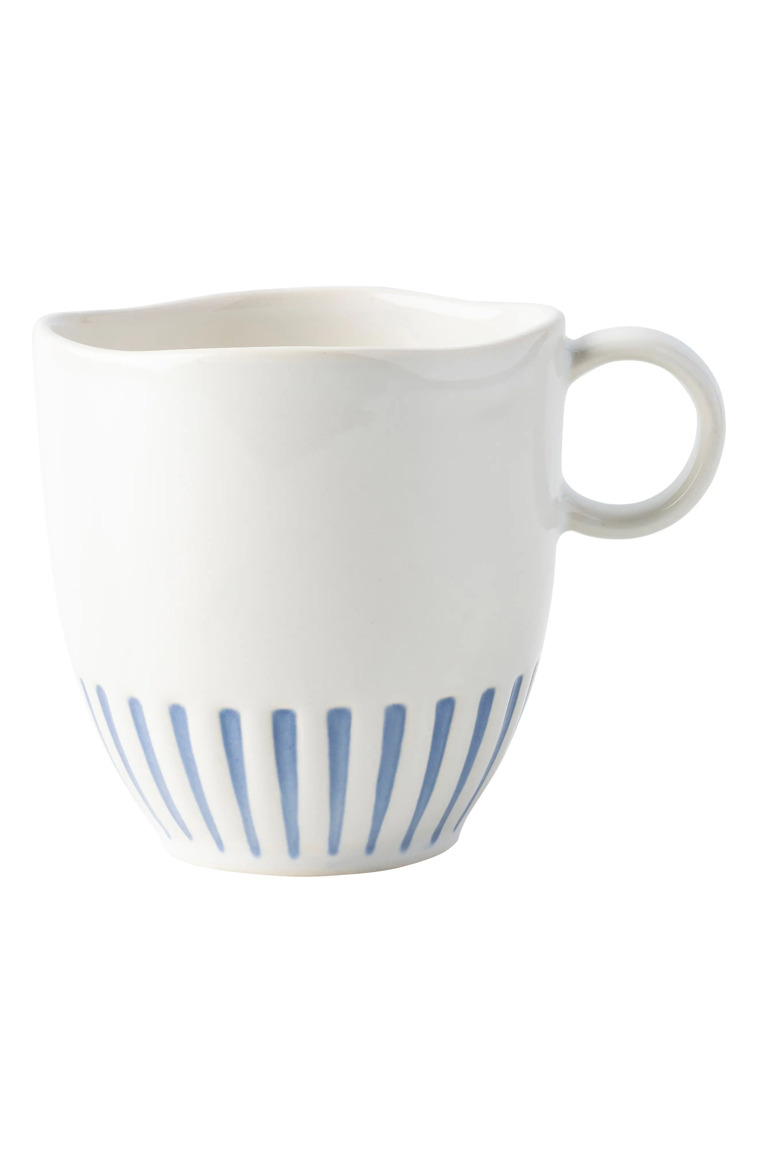 Juliska Sitio Stripe Mug, Size One Size - White | Nordstrom