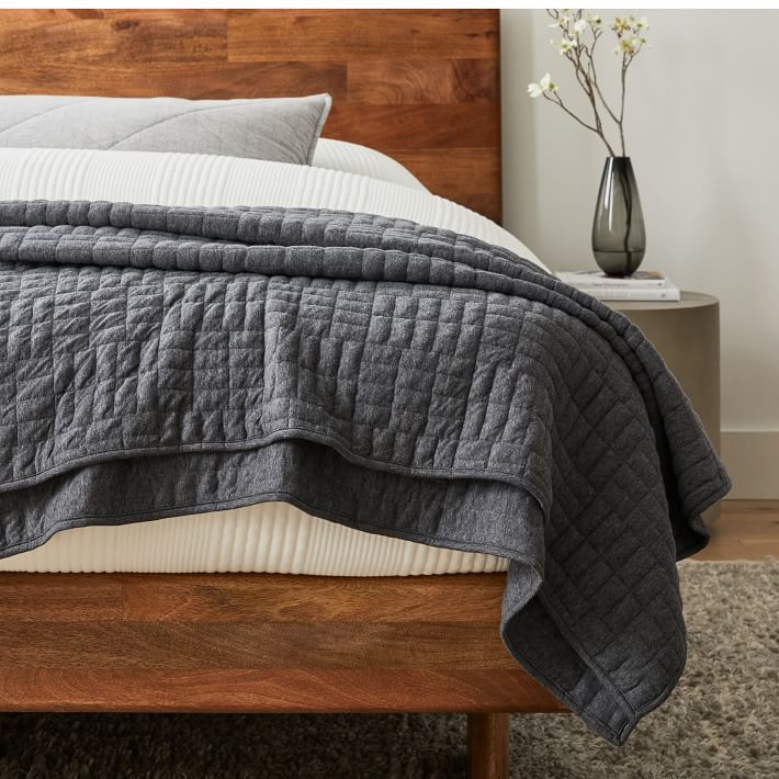 Cotton Cloud Jersey Blanket | West Elm (US)