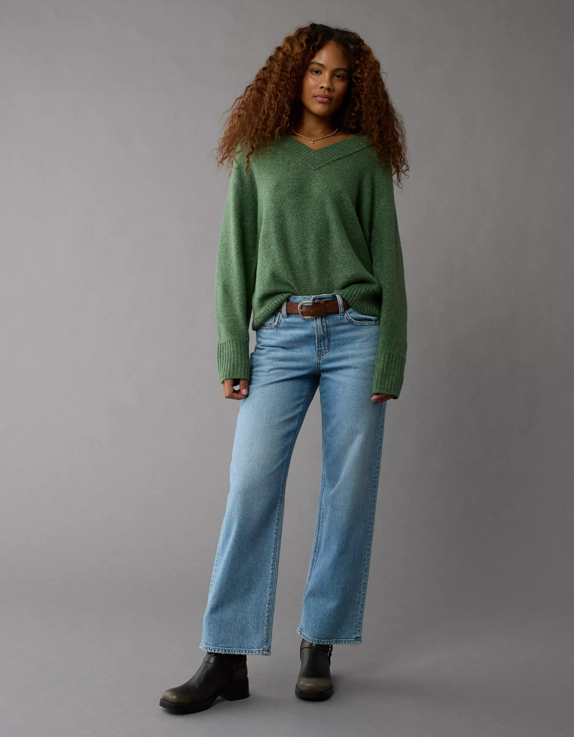 AE Whoa So Soft V-Neck Sweater | American Eagle Outfitters (US & CA)