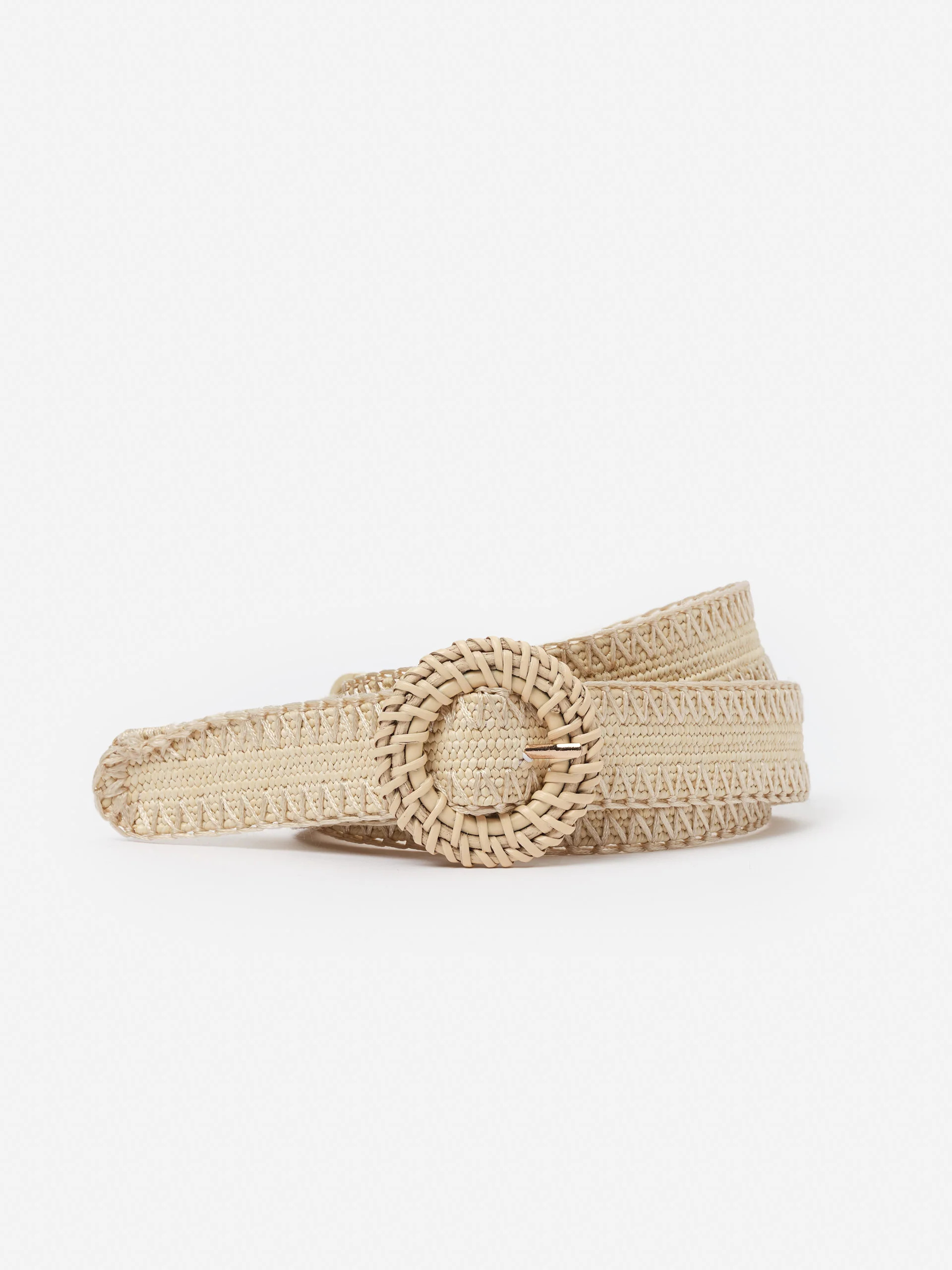 Sand_Dollar Solid Mini Popie Grasscloth Belt | Women's Belts & Jewelry | J.McLaughlin | J.McLaughlin