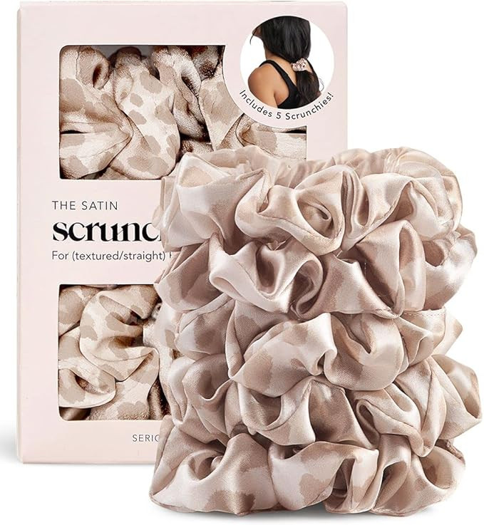 Kitsch Satin Scrunchies, Softer than Silk, Hair Scrunchies for Frizz Prevention | Silk Scrunchies... | Amazon (UK)