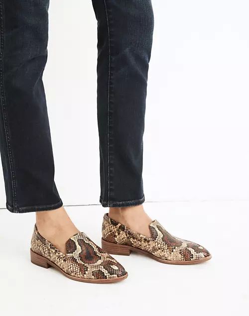 The Frances Loafer in Snake Embossed Leather | Madewell