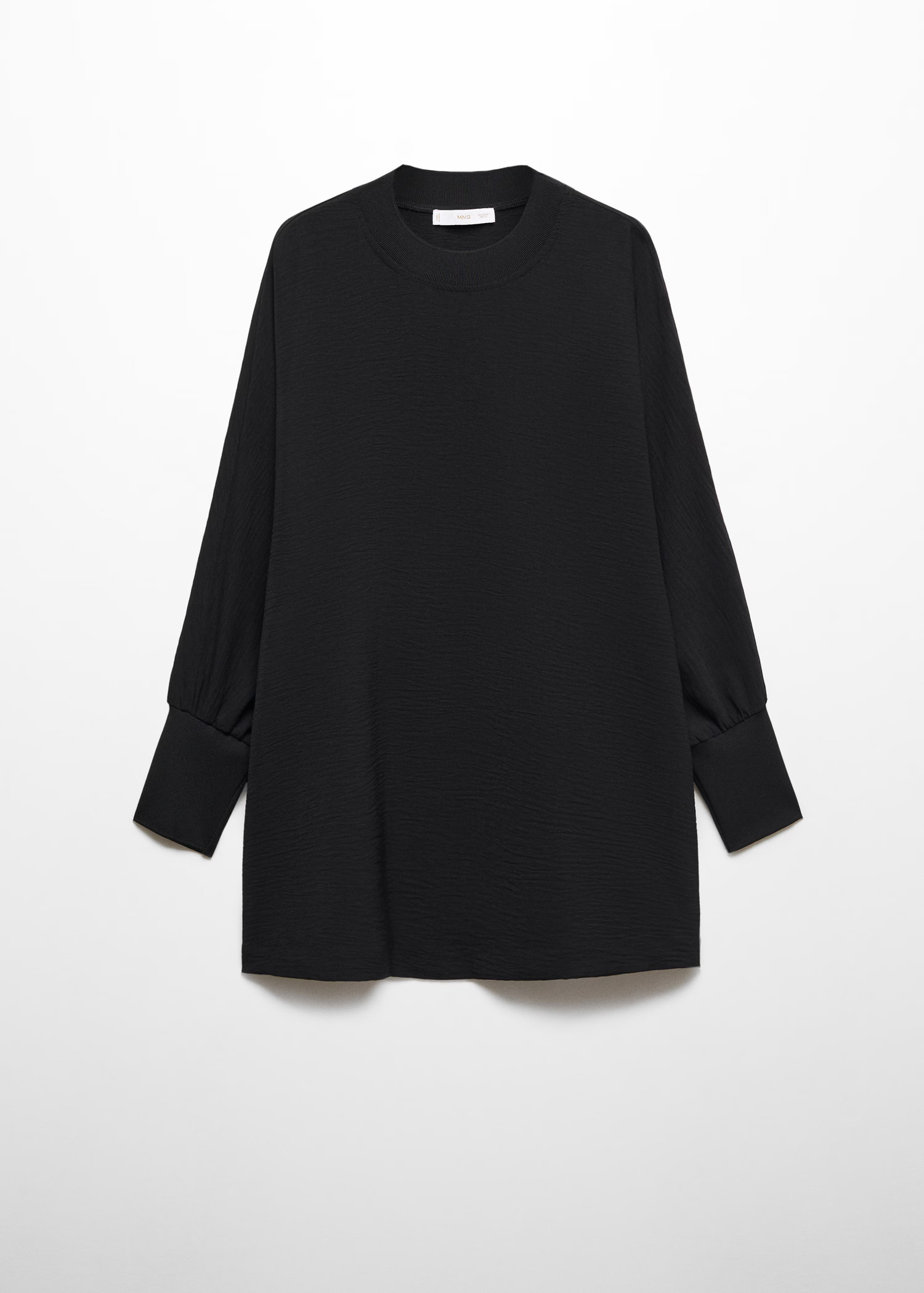 Oversized textured sweatshirt - Women | MANGO USA | MANGO (US)