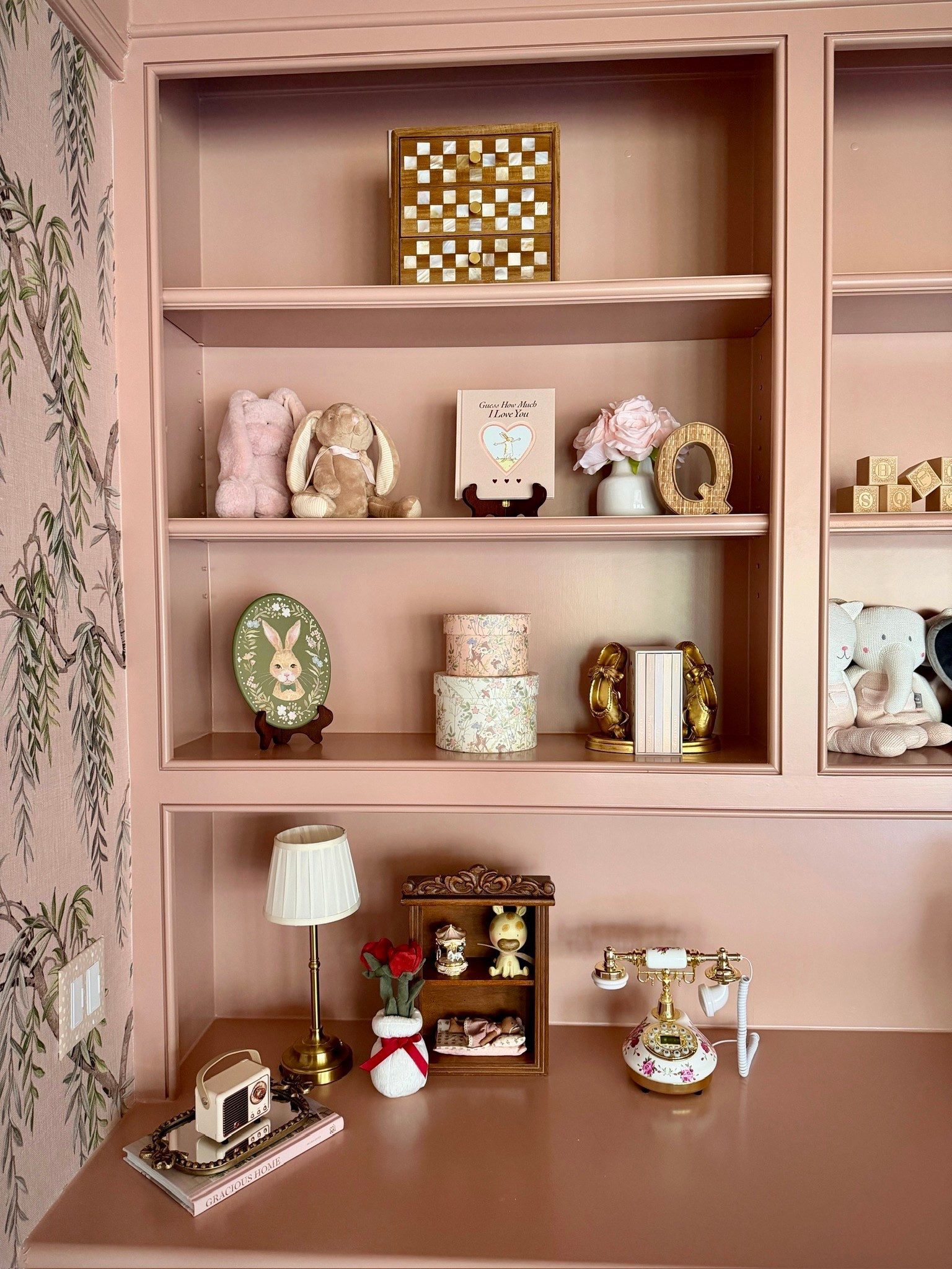 Quinn’s room is coming along and I’m obsessed 🥹✨ She has the cutest shelves just waiting to be styled. Thinking books, bows, little keepsakes, and all the girly things 🎀📚

#LTKKids #LTKHome #LTKmomlife