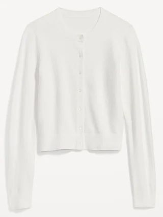 Cropped Cozy-Knit Cardigan for Women | Old Navy (US)