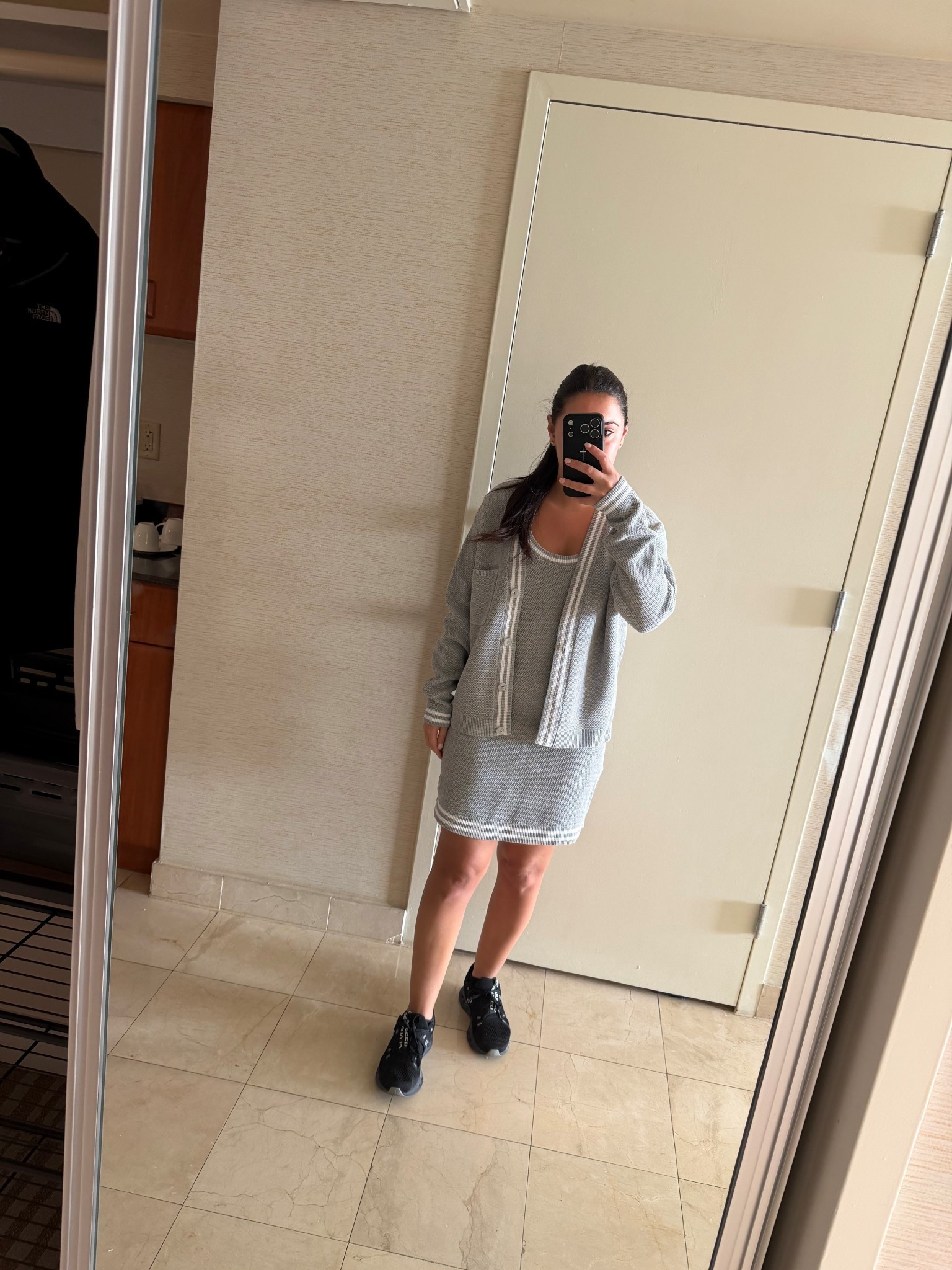 Wearing a size small in the dress and xs in the cardigan🩶

#LTKootd #LTKSeasonal #LTKdayinmylife