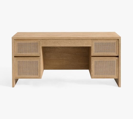 Marina Cane Executive Desk (64") | Pottery Barn (US)