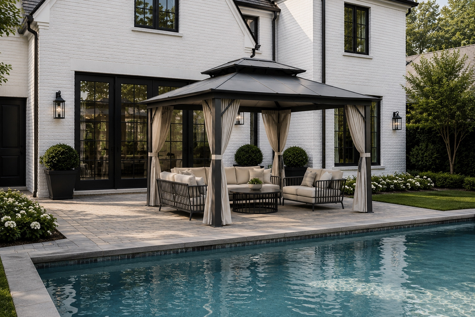 patio furniture, gazebo, patio cover, entry console, entryway, mirror, lamp, decor, Coffee table, living room Home details linked ✨ Amazon, Etsy, Wayfair, Target, Restoration Hardware, Pottery Barn, Arhaus, Walmart, Studio McGee, Serena & Lily, Crate & Barrel, West Elm, Threshold, HomeGoods, and more 🤍 Furniture, decor, lighting, rugs, mirrors, styling pieces, and organization favorites  

 #LTKSeasonal #LTKHome #LTKSwim