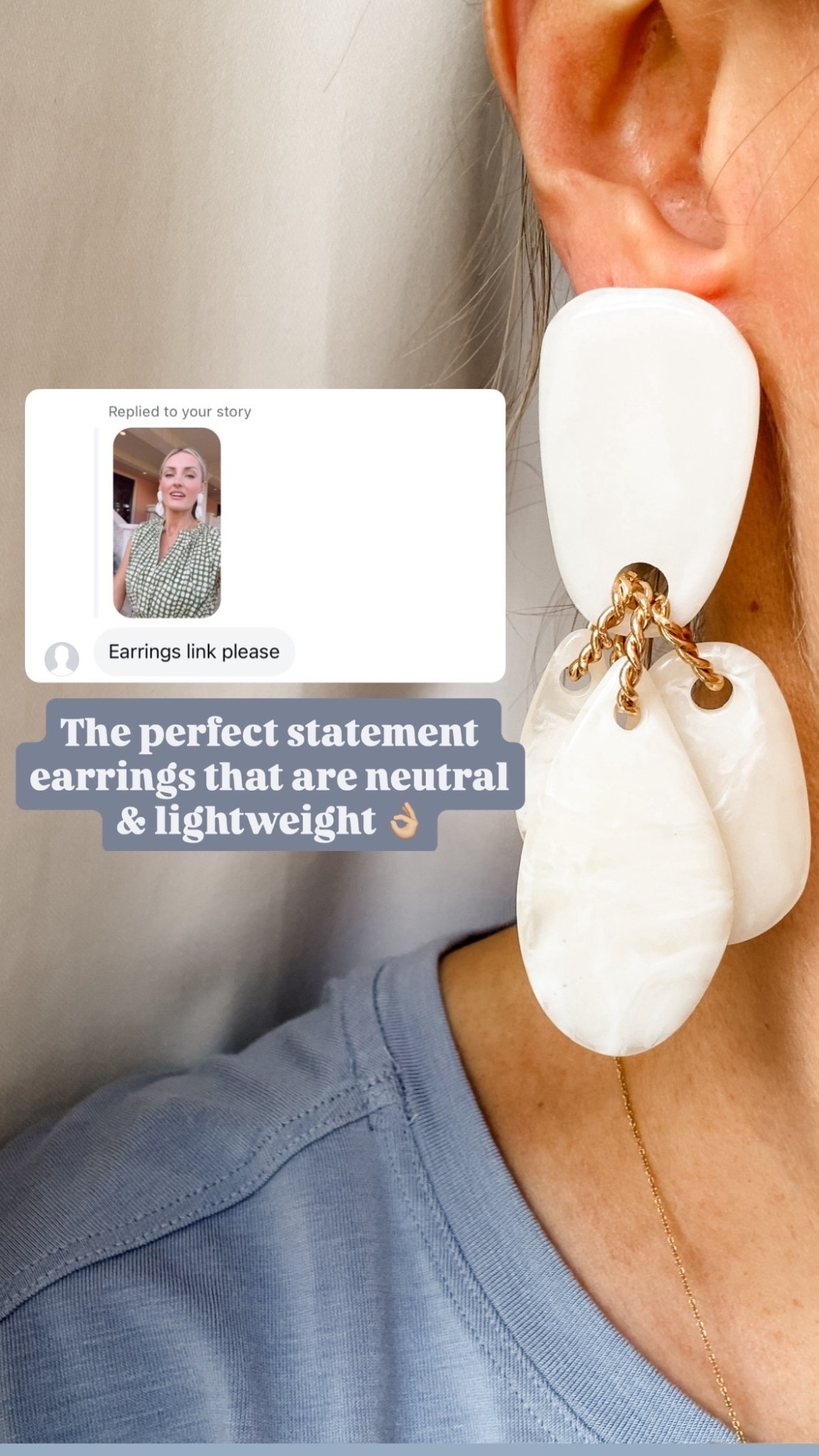 These have been on repeat for me! The perfect statement earring for this season!

Loverly Grey, statement earring, spring earring, Anthropologie, summer earring, statement jewelry 

#LTKSeasonal