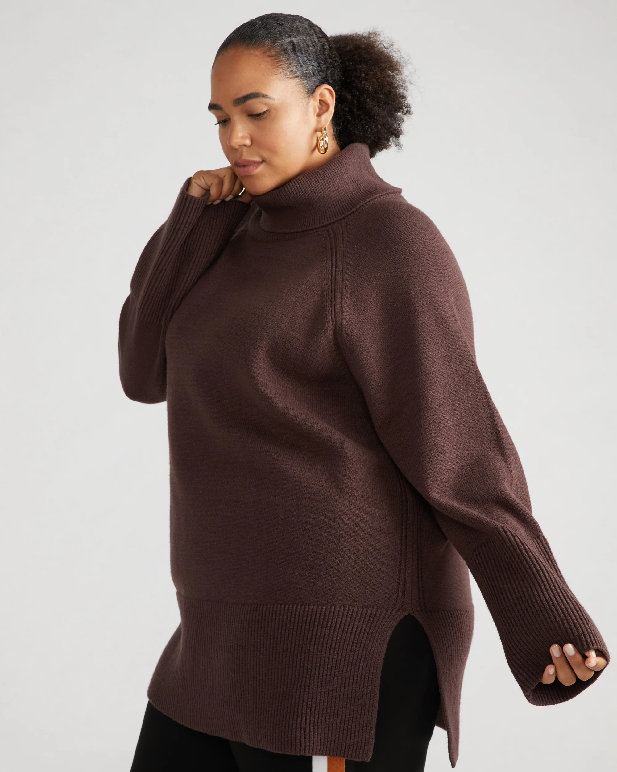 Better-Than-Wool Oversize Turtleneck Sweater - Brulee | Universal Standard