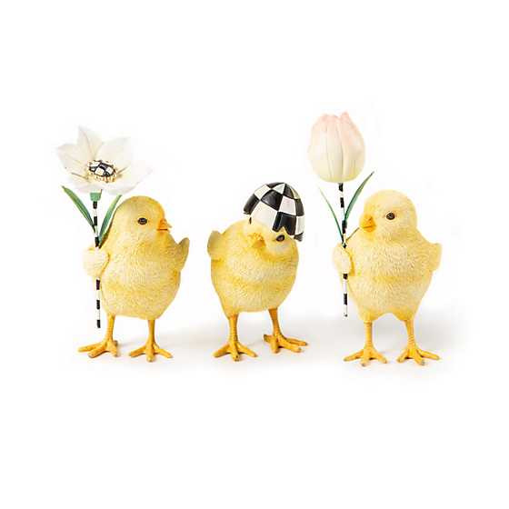 MacKenzie-Childs | Rose Garden Chicks - Set of 3 | MacKenzie-Childs