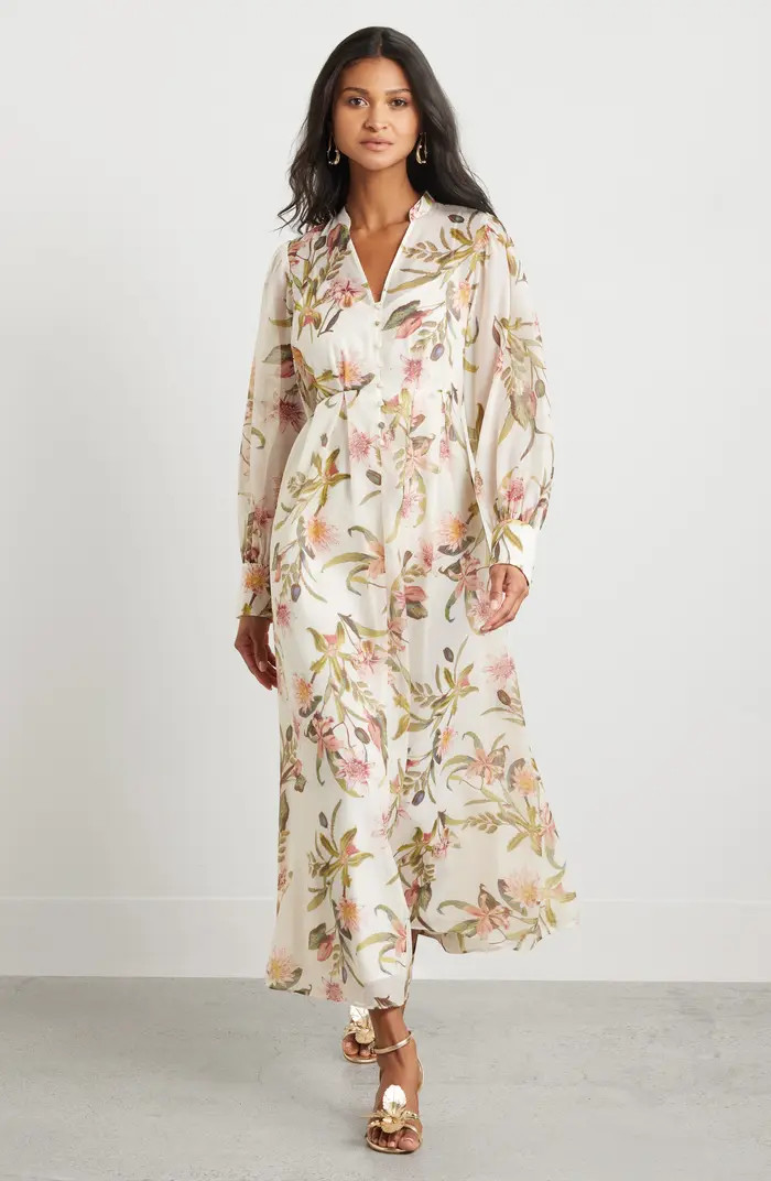 Floral Long Sleeve Maxi Dress | Nordstrom