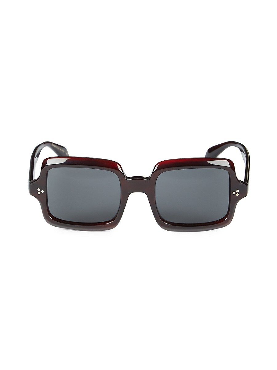 Oliver Peoples Women's 50MM Square Sunglasses - Dark Red | Saks Fifth Avenue OFF 5TH