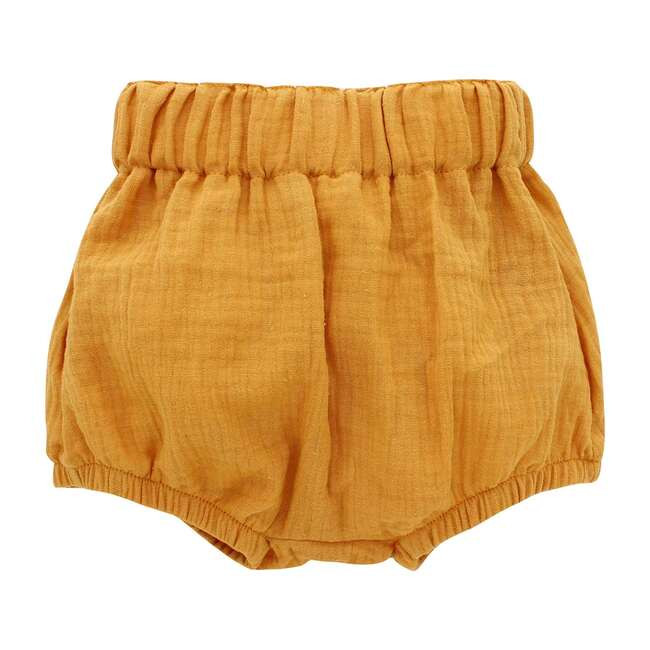 Emerson and Friends - Gauze Baby Bloomers, Mustard (Yellow, Size 0-3M) Maisonette | Maisonette
