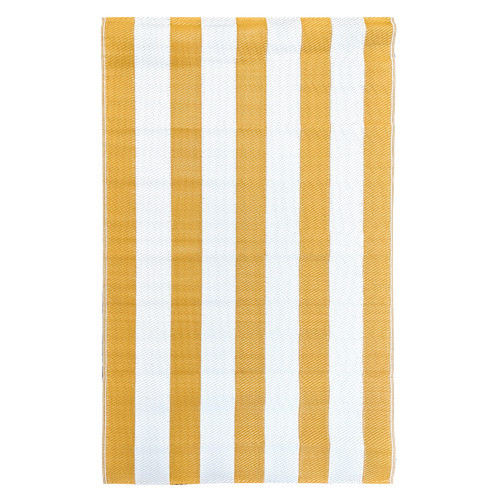 Good Vibes Mango Retro Stripe Outdoor Rug | Temple & Webster | Temple & Webster AU