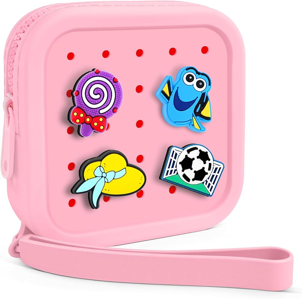 Small Silicone Pouch for Purse – Portable Organizer Bag, Mini Cosmetic Bag Holds Lipsticks, Coi... | Amazon (US)