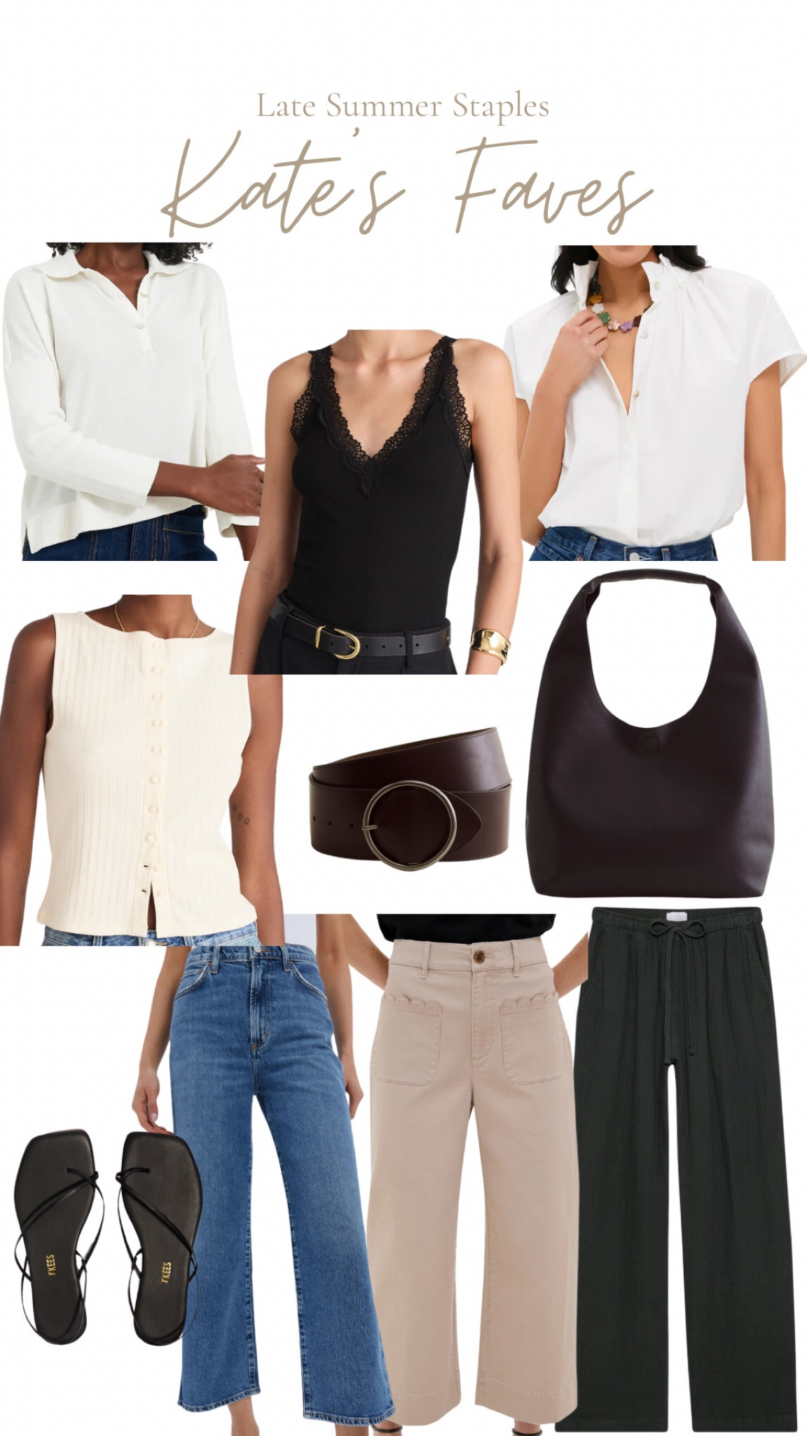 August has arrived, and we’re officially in that in-between stage — it’s still hot, but there’s a hint of cooler days ahead. It’s not quite fall, but we’re already eyeing those autumn hues and layering pieces. To help you bridge the gap in style, we’ve rounded up a few transitional staples perfect for this time of year.