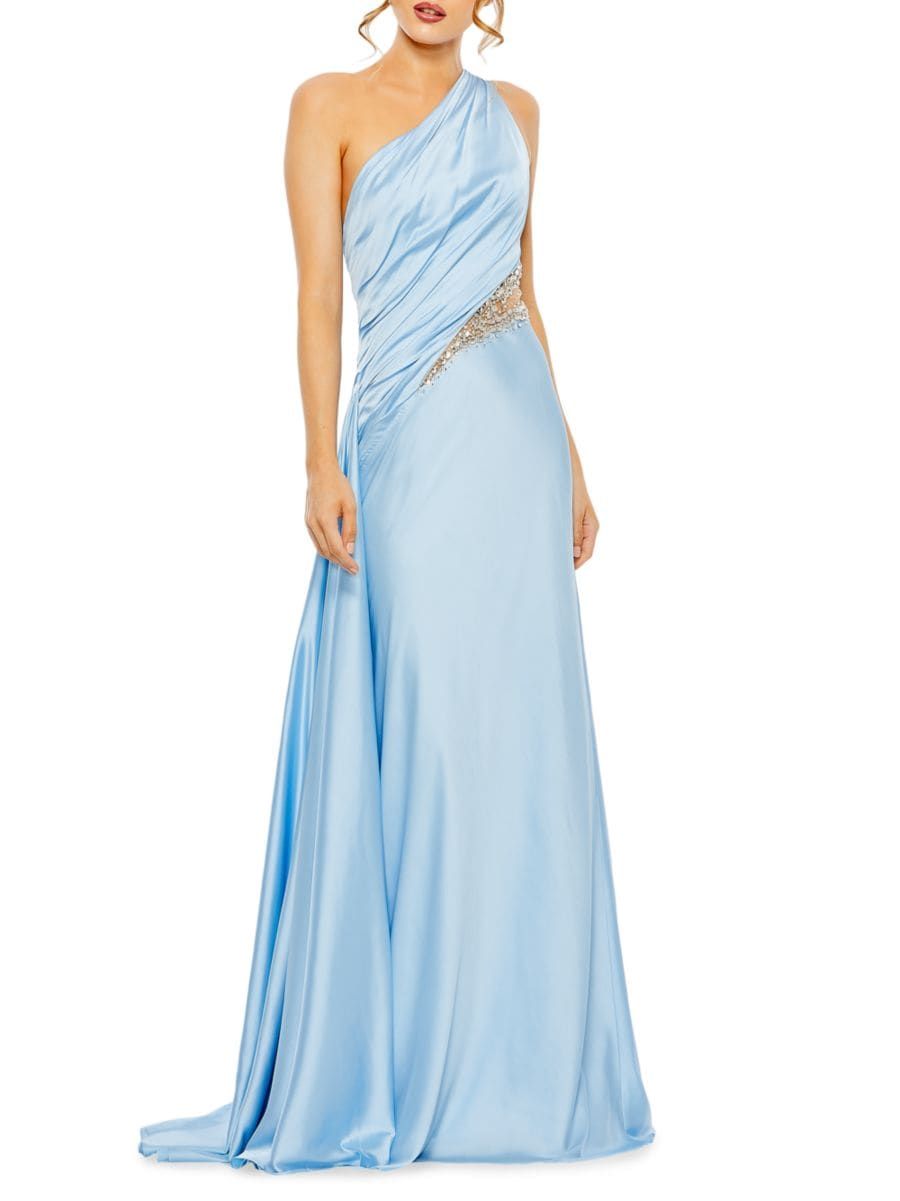 Satin One-Shoulder Gown | Saks Fifth Avenue