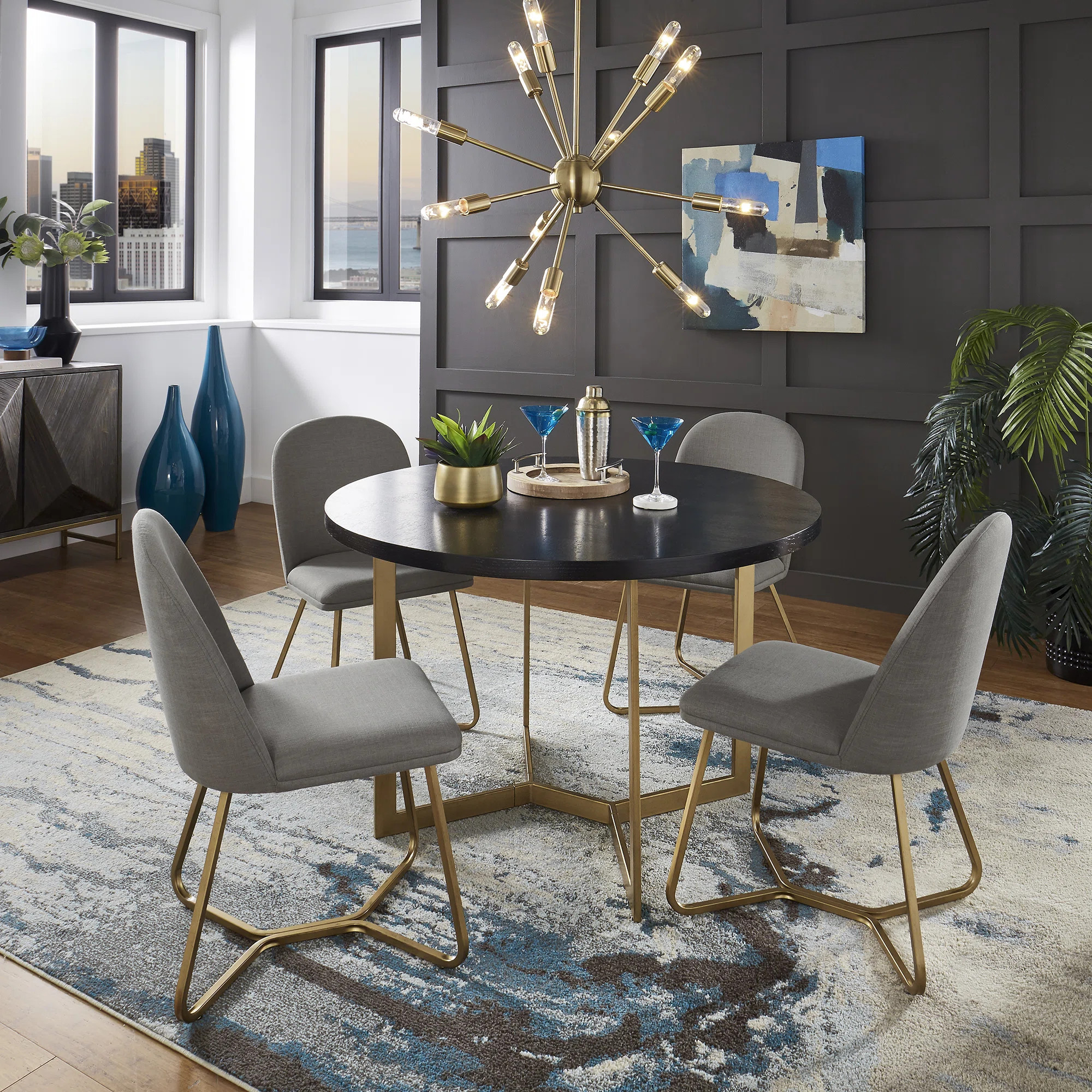 Ainhoa 4 - Person Trestle Dining Set | Wayfair North America