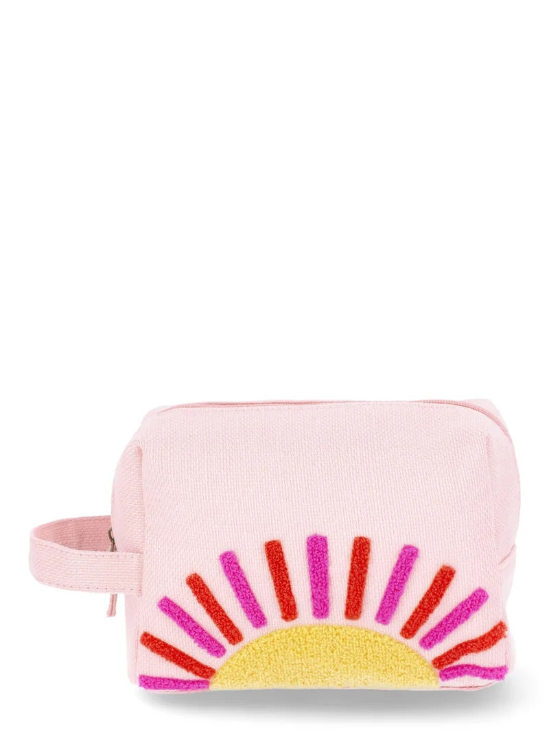 No Boundaries Woven Sunshine Pouch, Pink - Walmart.com | Walmart (US)