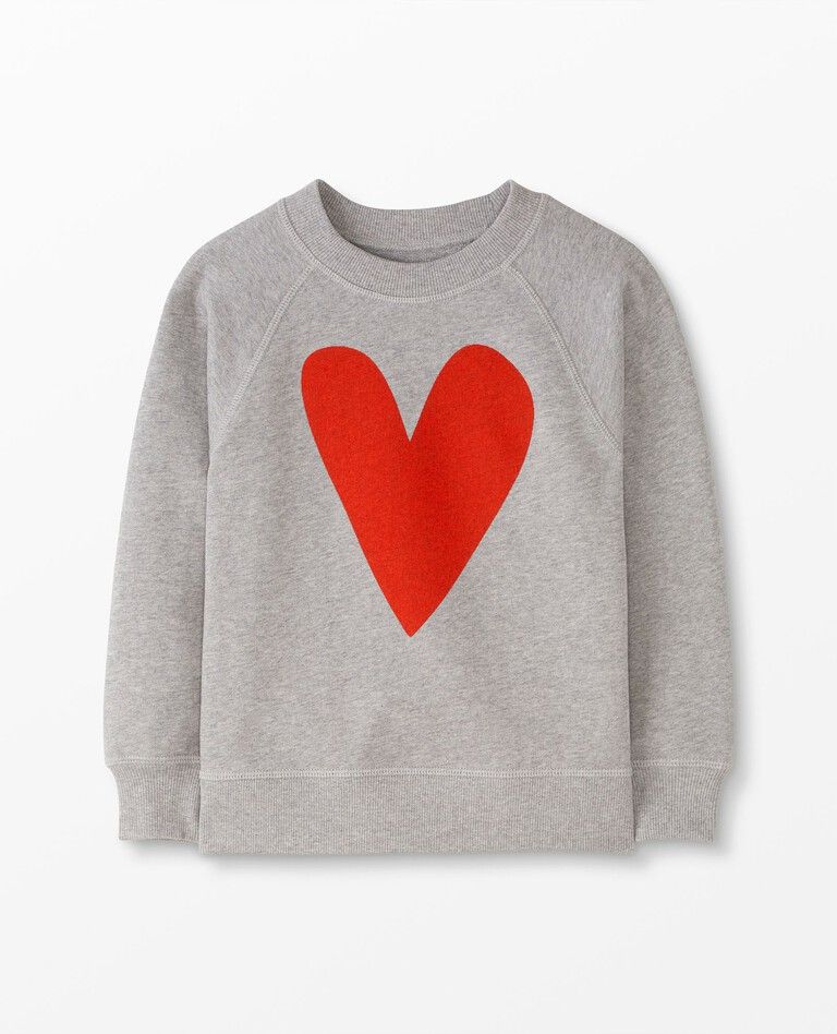 Valentines Graphic Sweatshirt In French Terry | Hanna Andersson