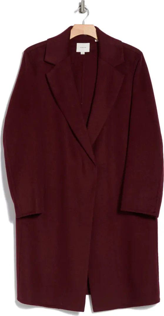 Classic Straight Wool Blend Coat | Nordstrom Rack