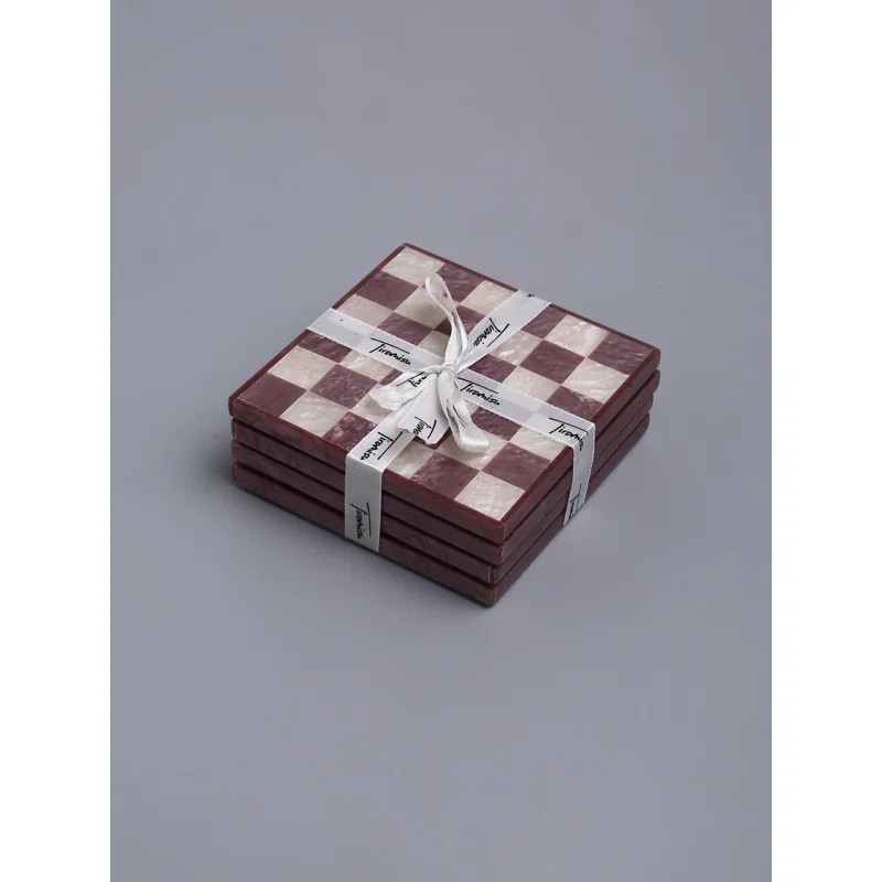 Handmade Resin Coaster's Set Of 4 | Wayfair North America