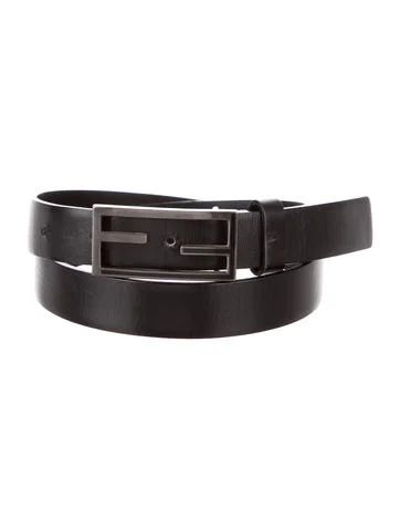 Fendi Zucca Leather Belt | The Real Real, Inc.