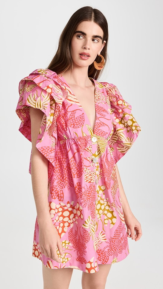 Mixed Lobsters Pink Mini Dress | Shopbop