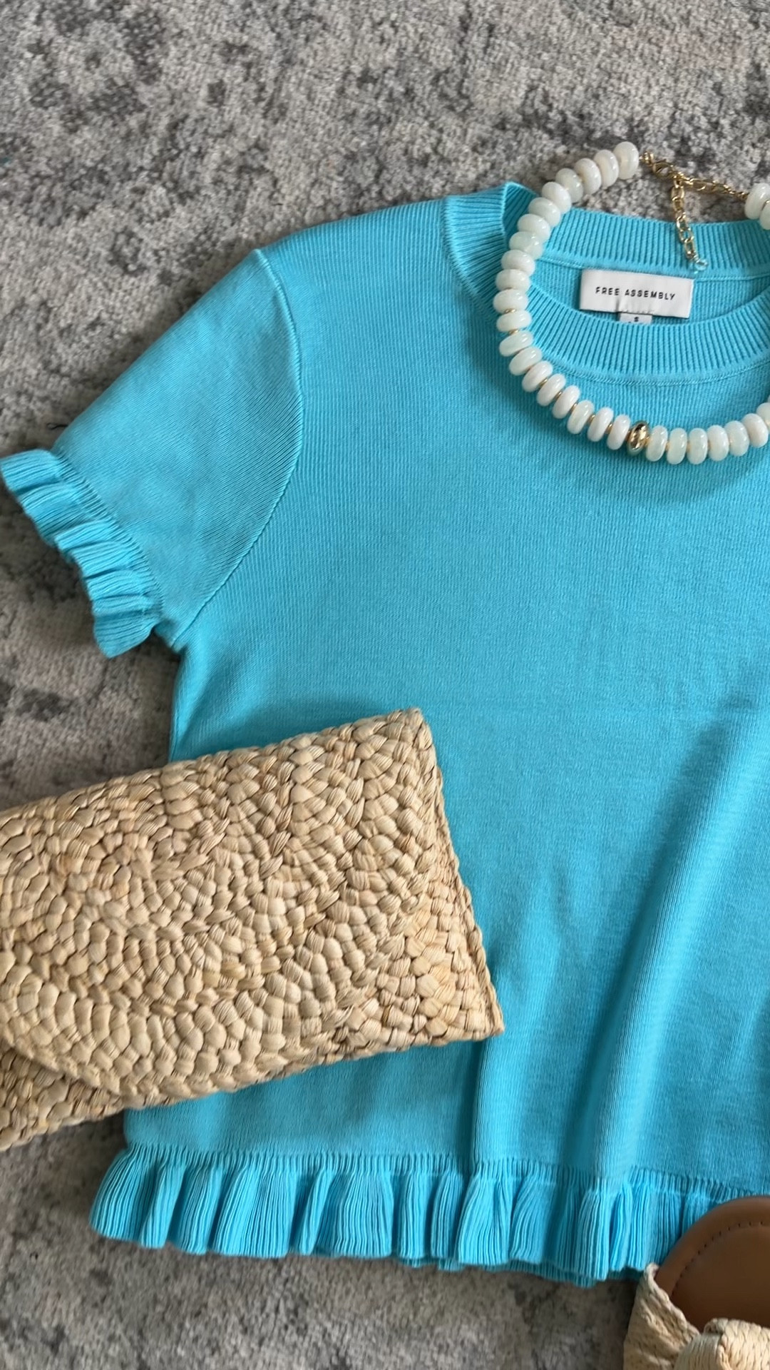 Walmart short sleeve sweater with ruffle detail, great quality and fit, I got my usual small. #walmartfashion

#LTKOver40