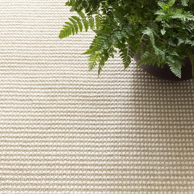 Pixel Wheat Woven Sisal/Wool Rug | Annie Selke