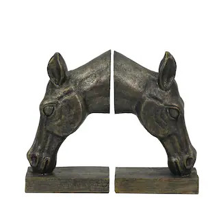 7.75" Antique Brass Horse Bookend Set by Ashland® | Michaels | Michaels Stores