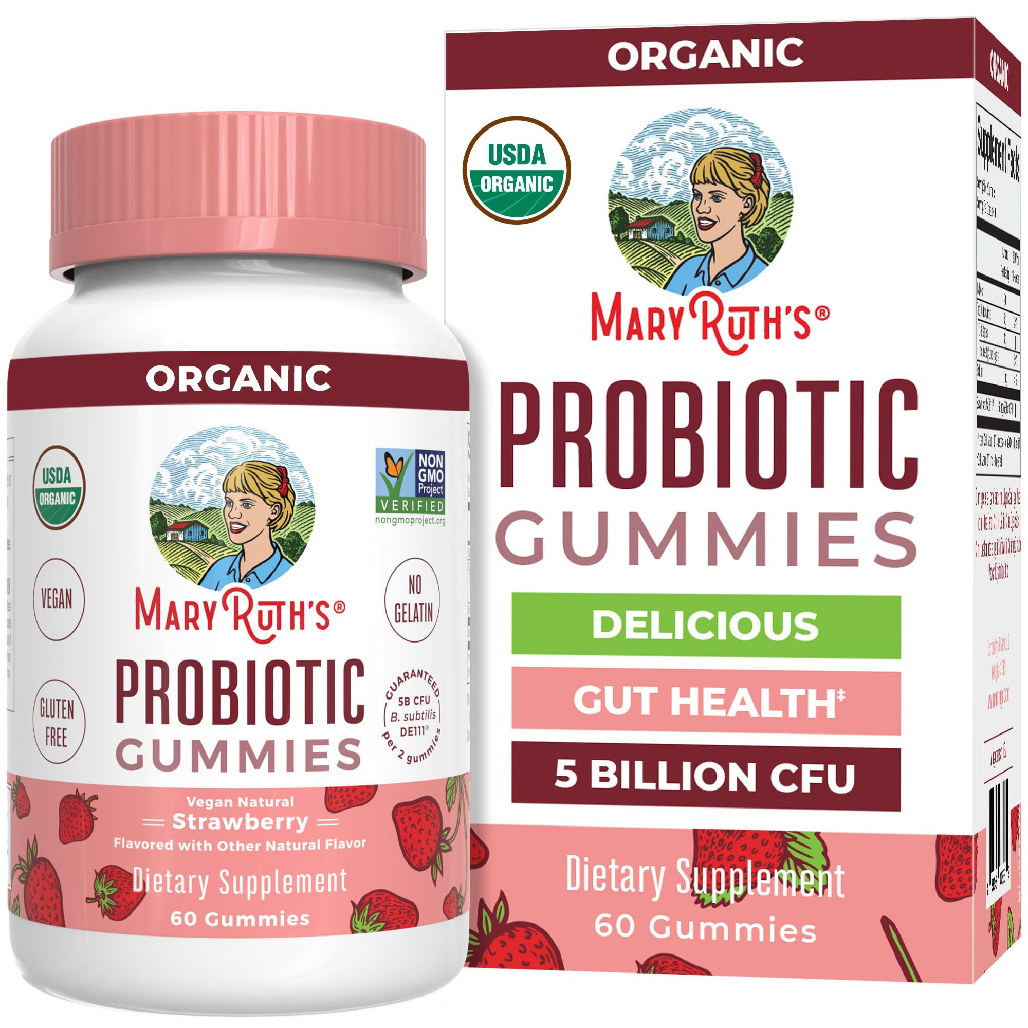 MaryRuth Organics USDA Organic Probiotic Gummies |Probiotics forWomen & Men Digestive Health & Gu... | Amazon (US)