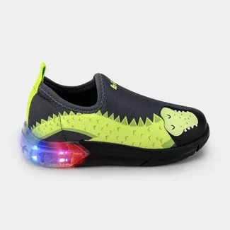 Tênis Infantil de Luz Bibi Space Preto de Jacaré 1228032 20 | Dafiti (BR)