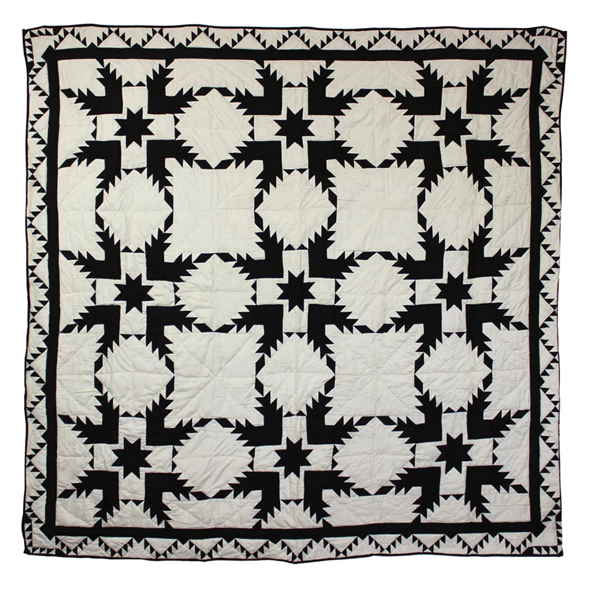 Patch Magic Quilts - Coal Feathered Star Throw 50"W x 60"L | Walmart (US)