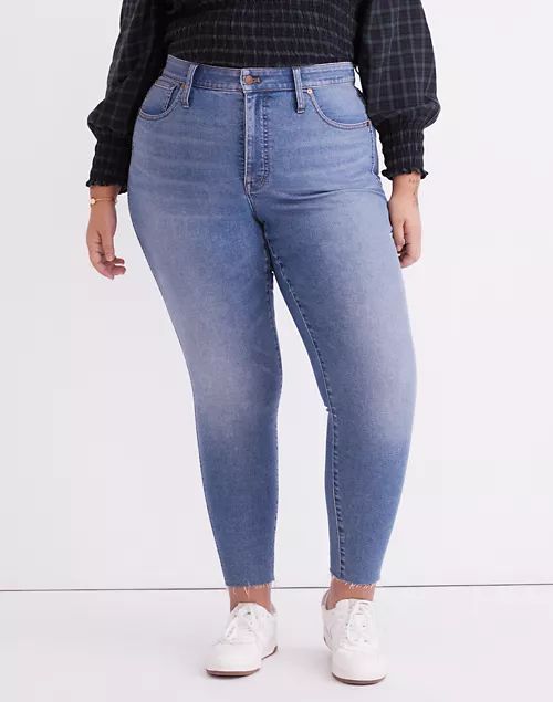 Plus Curvy High-Rise Skinny Jeans in Ainsworth Wash: Raw-Hem Edition | Madewell