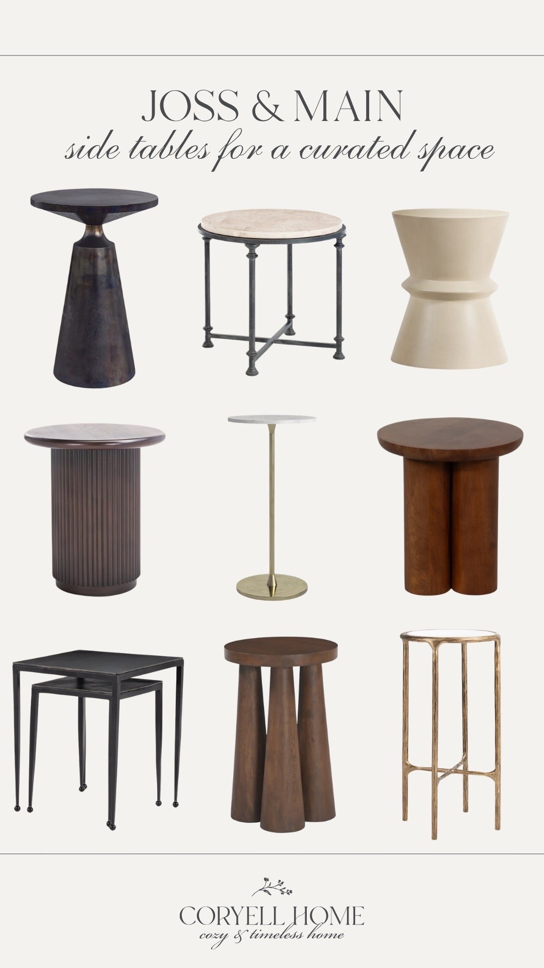 Joss & Main side tables that I’m loving 🤍 All c/o @Wayfair 🙌🏻 These modern side tables are perfect additions for a cozy living room or reading nook. I love the martini table style, and the wooden statement side tables.

#LTKHome