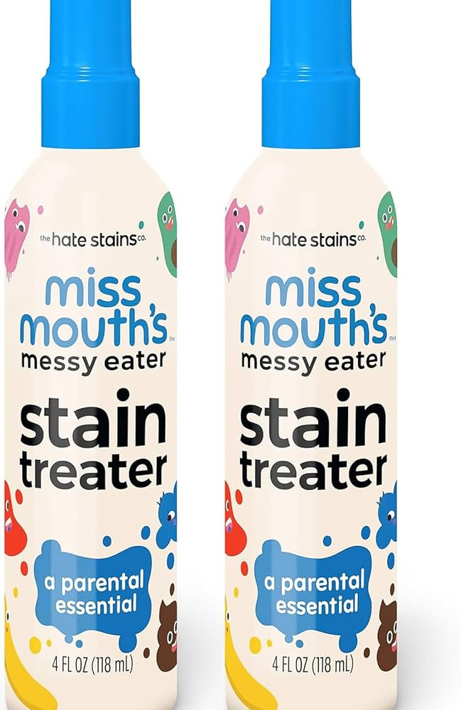 Miss Mouth's Messy Eater Stain Treater Spray - 4oz 2 Pack Stain Remover - Newborn & Baby Essentia... | Amazon (US)