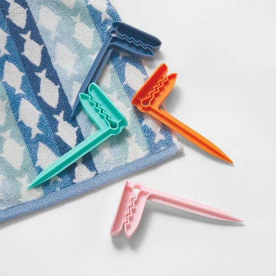 4pk Towel Clips - Sun Squad™ | Target