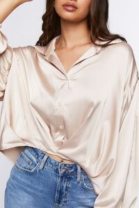 Satin Balloon-Sleeve Top | Forever 21 (US)