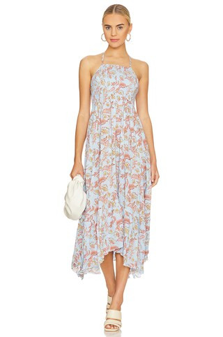 Free People Heat Wave Dress in Robins Egg Combo from Revolve.com | Revolve Clothing (Global)