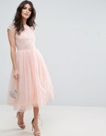 Click for more info about ASOS PREMIUM Lace Tulle Midi Prom Dress