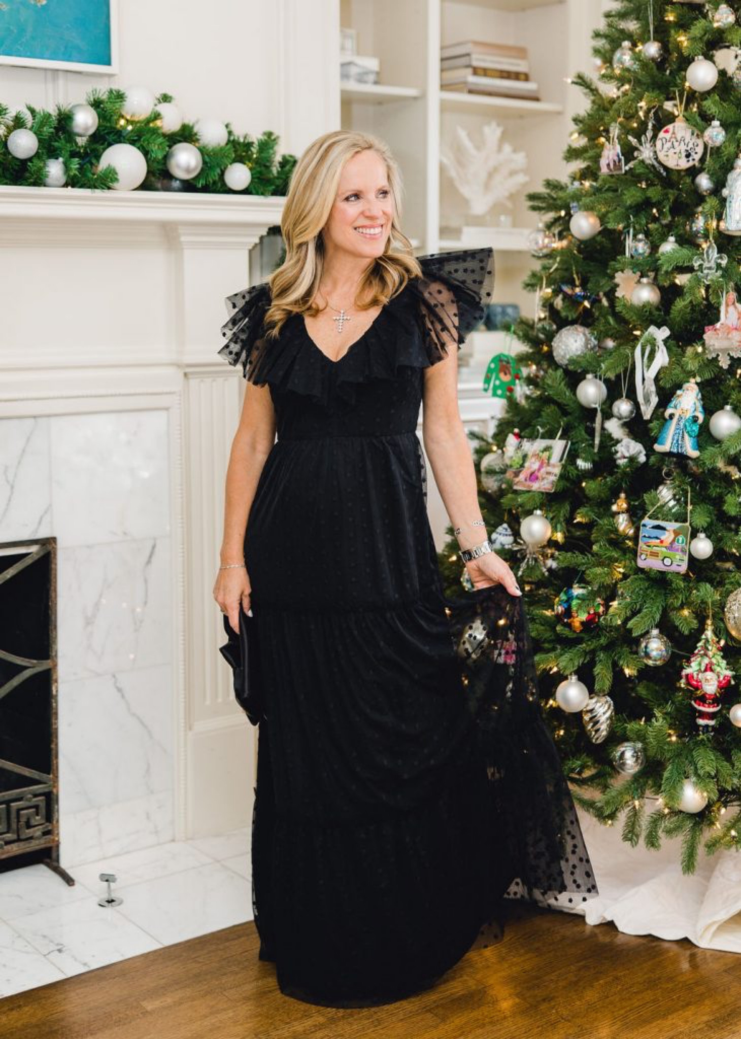 Holiday dress, Christmas dress New Year’s Eve dress 
Black tulle maxi dress

#LTKHoliday #LTKstyletip #LTKSeasonal