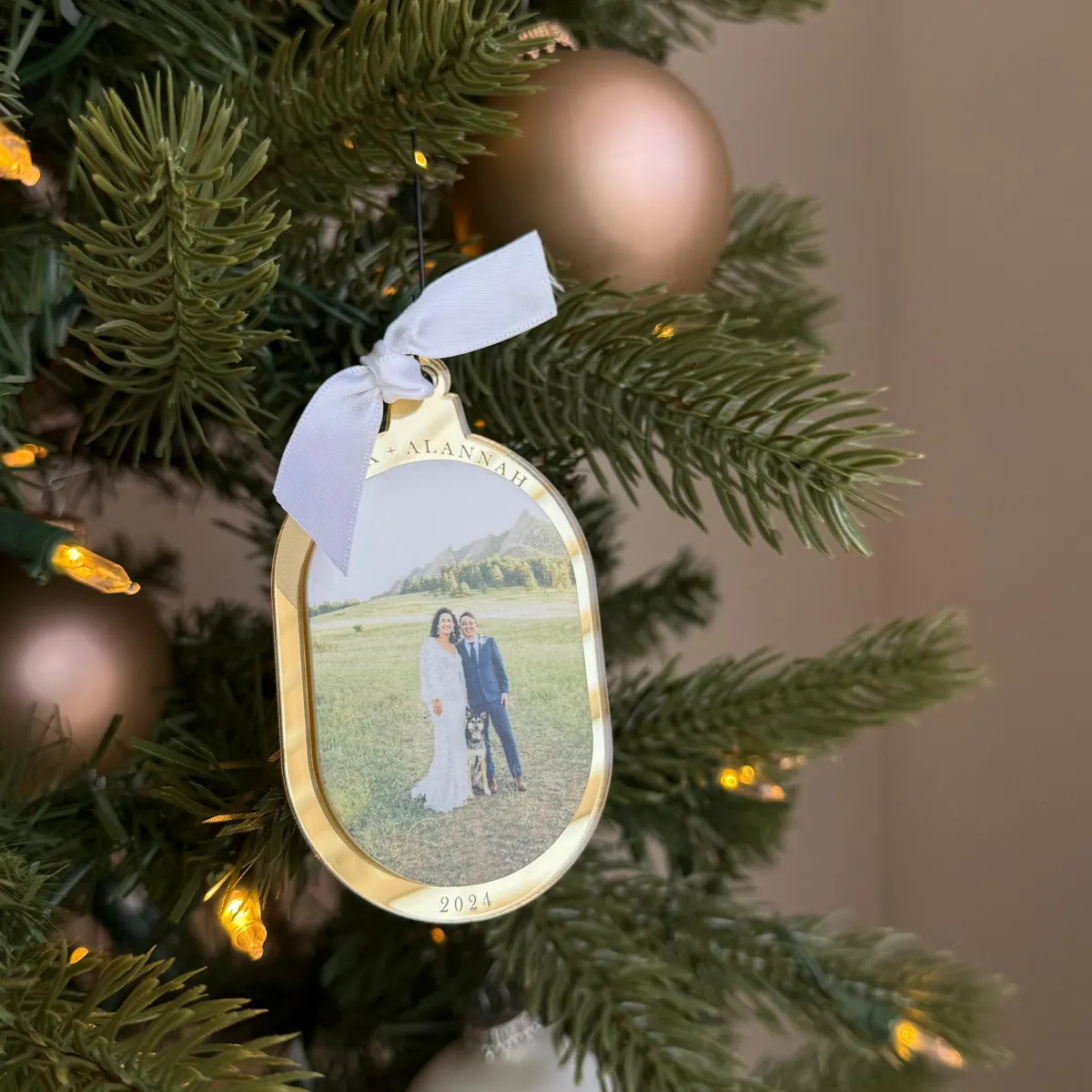 First Christmas Married Ornament – Custom Photo Wedding Ornament – Personalized Gift - Keepsa... | Etsy (US)